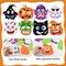 Halloween Activitie Art and Craft Foam Pumpkin Cat Bat Ghost Witches with Self Adhesive Face Stickers Kits for Kids Halloween Decorations Game Party Favors